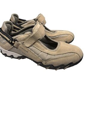 Mephisto Niro All Rounder Taupe Suede Mary Jane Rugged Comfort Shoe Size 8.5